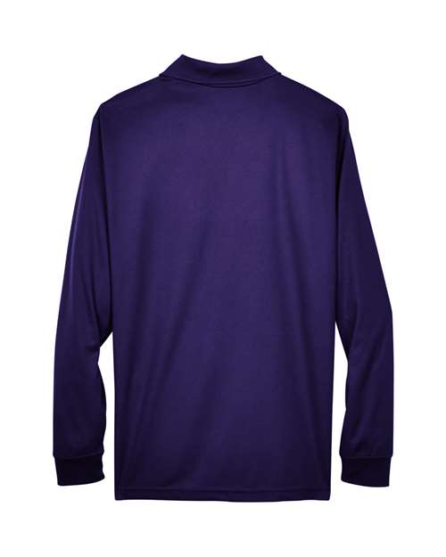 Core 365 88192 Men's Pinnacle Performance Long-Sleeve Piqu Polo #color_CAMPUS PURPLE