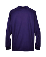 Core 365 88192 Men's Pinnacle Performance Long-Sleeve Piqu Polo #color_CAMPUS PURPLE