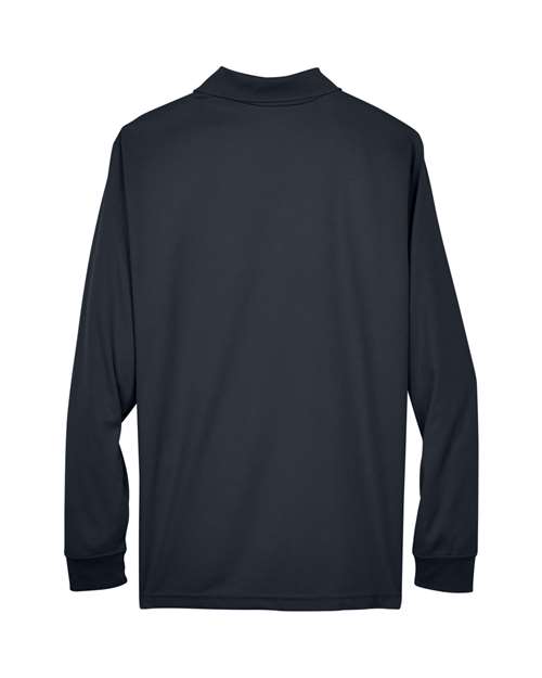 Core 365 88192 Men's Pinnacle Performance Long-Sleeve Piqu Polo #color_CARBON