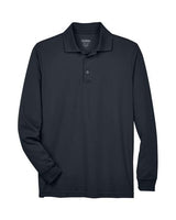 Core 365 88192 Men's Pinnacle Performance Long-Sleeve Piqu Polo #color_CARBON