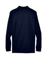 Core 365 88192 Men's Pinnacle Performance Long-Sleeve Piqu Polo #color_CLASSIC NAVY