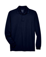 Core 365 88192 Men's Pinnacle Performance Long-Sleeve Piqu Polo #color_CLASSIC NAVY