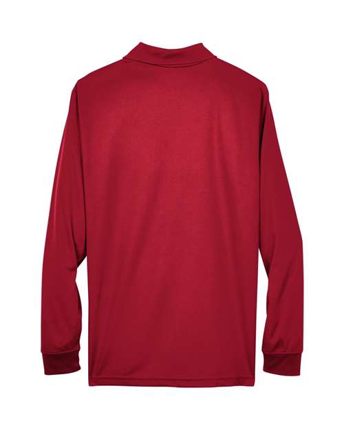 Core 365 88192 Men's Pinnacle Performance Long-Sleeve Piqu Polo #color_CLASSIC RED