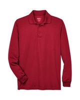 Core 365 88192 Men's Pinnacle Performance Long-Sleeve Piqu Polo #color_CLASSIC RED