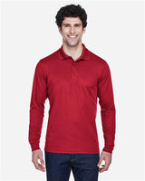 Core 365 88192 Men's Pinnacle Performance Long-Sleeve Piqu Polo #color_CLASSIC RED