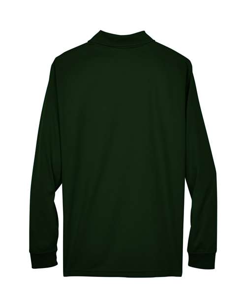 Core 365 88192 Men's Pinnacle Performance Long-Sleeve Piqu Polo #color_FOREST