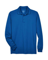 Core 365 88192 Men's Pinnacle Performance Long-Sleeve Piqu Polo #color_TRUE ROYAL