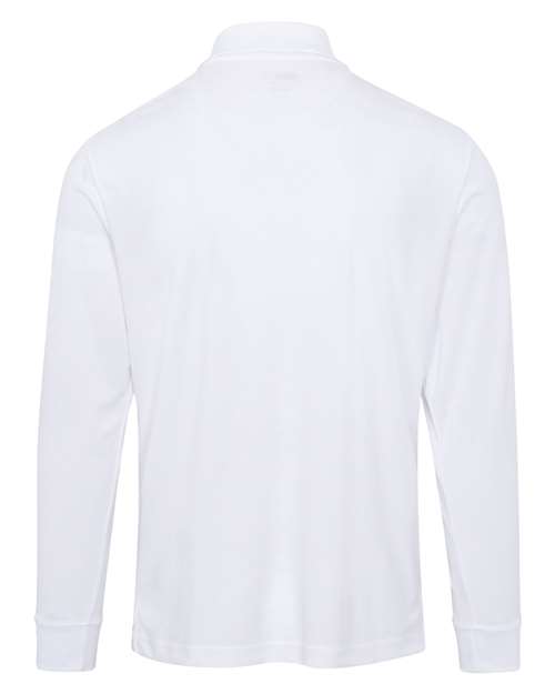 Core 365 88192 Men's Pinnacle Performance Long-Sleeve Piqu Polo #color_WHITE