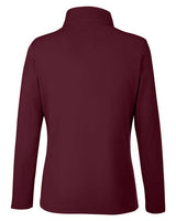 Core 365 CE405W Ladies' Fusion ChromaSoft Pique Quarter-Zip #color_BURGUNDY