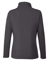 Core 365 CE405W Ladies' Fusion ChromaSoft Pique Quarter-Zip #color_CARBON