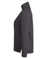 Core 365 CE405W Ladies' Fusion ChromaSoft Pique Quarter-Zip #color_CARBON