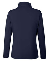 Core 365 CE405W Ladies' Fusion ChromaSoft Pique Quarter-Zip #color_CLASSIC NAVY
