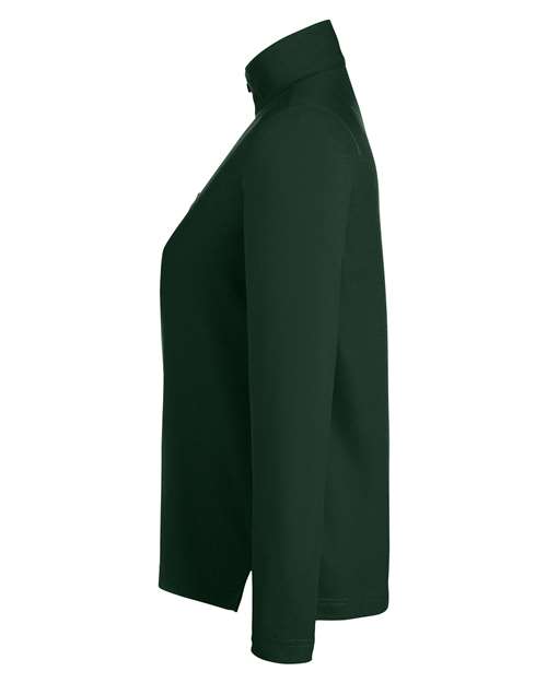 Core 365 CE405W Ladies' Fusion ChromaSoft Pique Quarter-Zip #color_FOREST