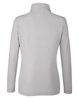 Core 365 CE405W Ladies' Fusion ChromaSoft Pique Quarter-Zip #color_PLATINUM