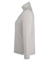 Core 365 CE405W Ladies' Fusion ChromaSoft Pique Quarter-Zip #color_PLATINUM