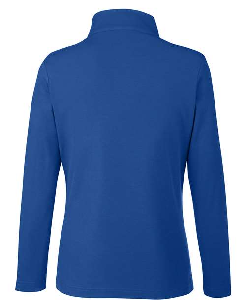 Core 365 CE405W Ladies' Fusion ChromaSoft Pique Quarter-Zip #color_TRUE ROYAL