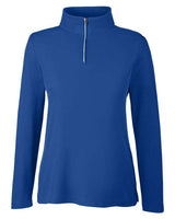 Core 365 CE405W Ladies' Fusion ChromaSoft Pique Quarter-Zip #color_TRUE ROYAL
