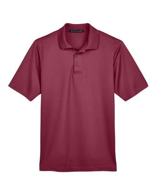 Devon & Jones DG20 CrownLux Performance Men's Plaited Polo #color_BURGUNDY