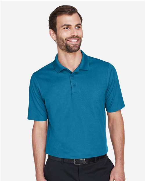 Devon & Jones DG20 CrownLux Performance Men's Plaited Polo #color_DARK TEAL