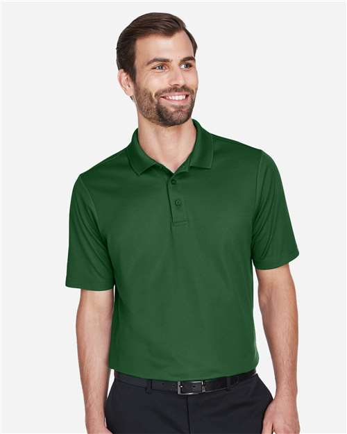 Devon & Jones DG20 CrownLux Performance Men's Plaited Polo #color_FOREST