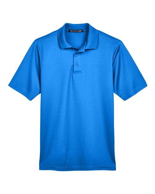 Devon & Jones DG20 CrownLux Performance Men's Plaited Polo #color_FRENCH BLUE