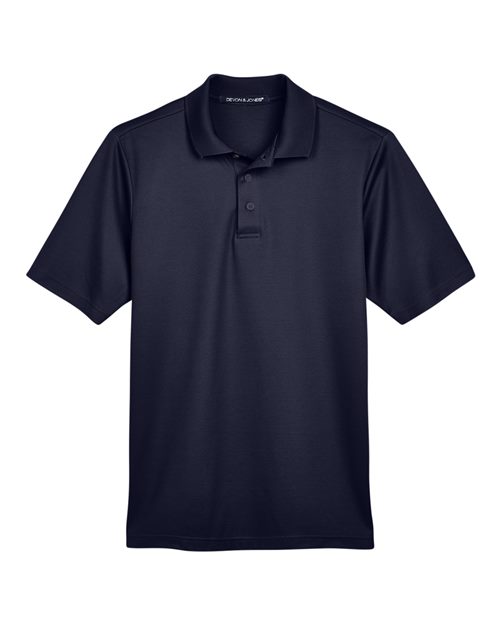 Devon & Jones DG20 CrownLux Performance Men's Plaited Polo #color_NAVY