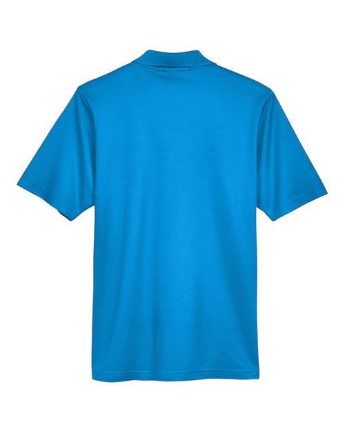 Devon & Jones DG20 CrownLux Performance Men's Plaited Polo #color_OCEAN BLUE