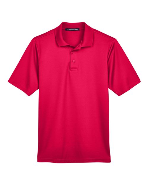 Devon & Jones DG20 CrownLux Performance Men's Plaited Polo #color_RED