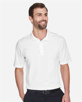 Devon & Jones DG20 CrownLux Performance Men's Plaited Polo #color_WHITE