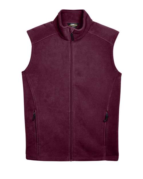 Core 365 88191 Men's Journey FleeceVest #color_BURGUNDY