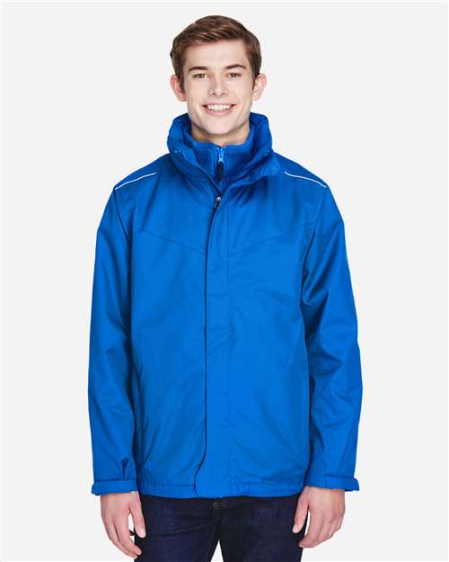 Core 365 88205 Men's Region 3-in-1 Jacket with Fleece Liner #color_TRUE ROYAL