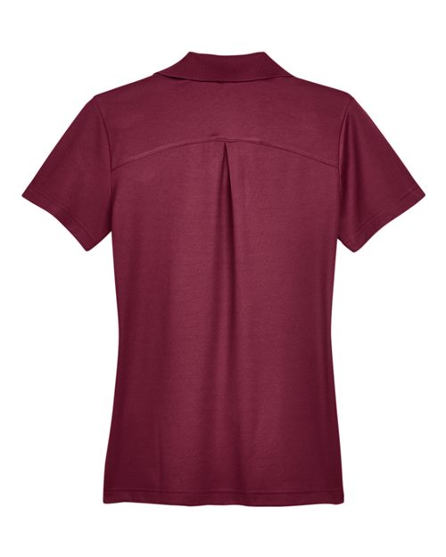 Devon & Jones DG20W CrownLux Performance Ladies' Plaited Polo #color_BURGUNDY
