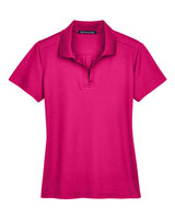 Devon & Jones DG20W CrownLux Performance Ladies' Plaited Polo #color_CROWN RASPBERRY