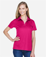 Devon & Jones DG20W CrownLux Performance Ladies' Plaited Polo #color_CROWN RASPBERRY