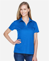 Devon & Jones DG20W CrownLux Performance Ladies' Plaited Polo #color_FRENCH BLUE