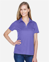 Devon & Jones DG20W CrownLux Performance Ladies' Plaited Polo #color_GRAPE