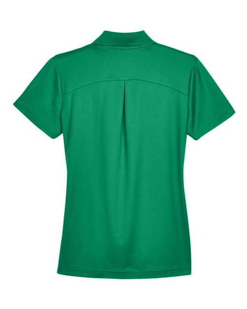 Devon & Jones DG20W CrownLux Performance Ladies' Plaited Polo #color_KELLY GREEN