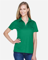Devon & Jones DG20W CrownLux Performance Ladies' Plaited Polo #color_KELLY GREEN