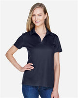 Devon & Jones DG20W CrownLux Performance Ladies' Plaited Polo #color_NAVY