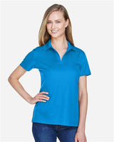 Devon & Jones DG20W CrownLux Performance Ladies' Plaited Polo #color_OCEAN BLUE