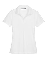 Devon & Jones DG20W CrownLux Performance Ladies' Plaited Polo #color_WHITE