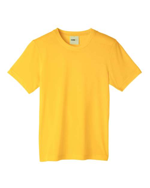 Core 365 CE111Y Youth Fusion ChromaSoft Performance T-Shirt #color_CAMPUS GOLD
