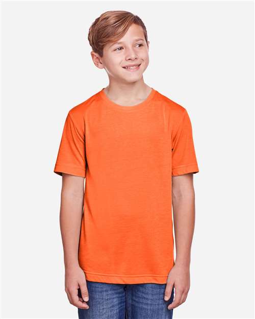 Core 365 CE111Y Youth Fusion ChromaSoft Performance T-Shirt #color_CAMPUS ORANGE