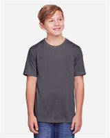 Core 365 CE111Y Youth Fusion ChromaSoft Performance T-Shirt #color_CARBON