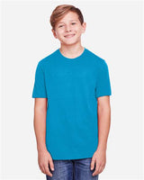 Core 365 CE111Y Youth Fusion ChromaSoft Performance T-Shirt #color_ELECTRIC BLUE