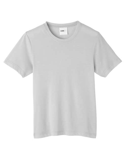 Core 365 CE111Y Youth Fusion ChromaSoft Performance T-Shirt #color_PLATINUM