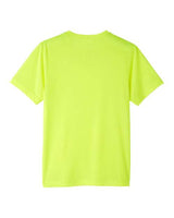 Core 365 CE111Y Youth Fusion ChromaSoft Performance T-Shirt #color_SAFETY YELLOW
