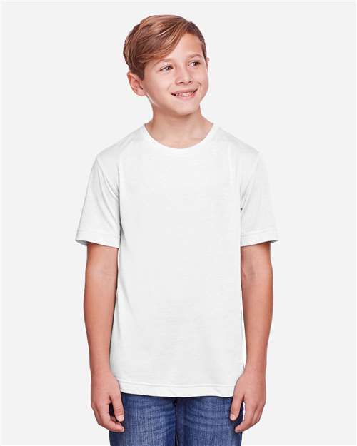 Core 365 CE111Y Youth Fusion ChromaSoft Performance T-Shirt #color_WHITE
