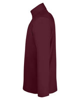 Core 365 CE405 Men's Fusion ChromaSoft Pique Quarter-Zip #color_BURGUNDY
