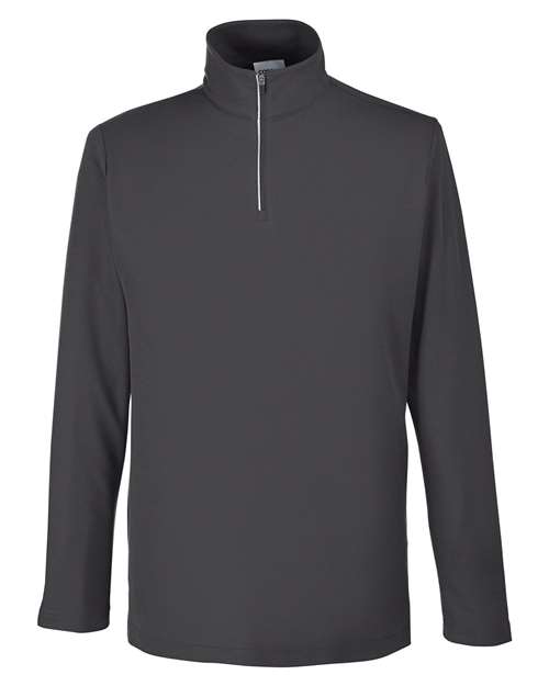 Core 365 CE405 Men's Fusion ChromaSoft Pique Quarter-Zip #color_CARBON